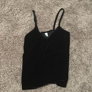 Velvet Black Tank Top